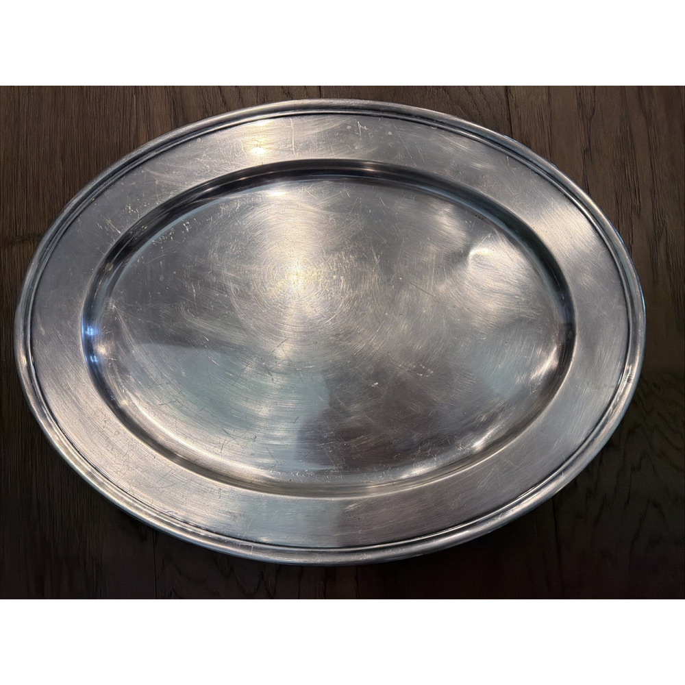 Gorham YC417 Silverplate Serving Tray 20” Oval Large Ornate